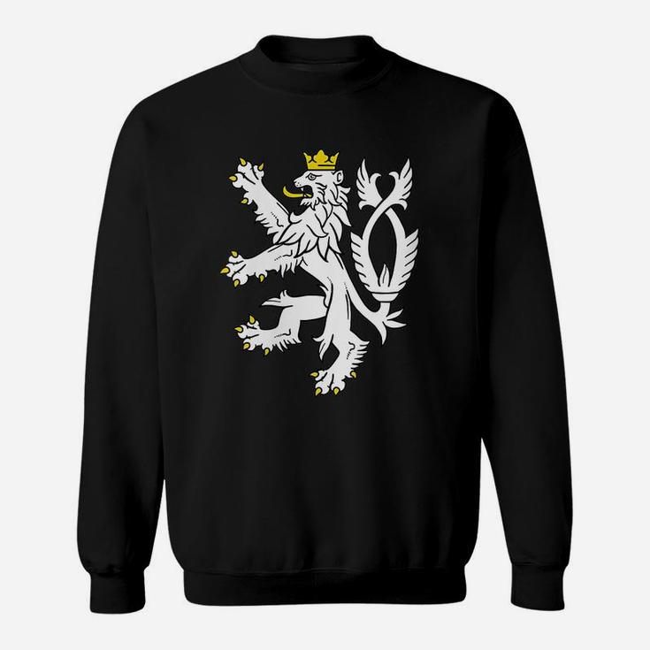 Womens Czech Republic Coat Of Arms Shirt Bohemian Lion Symbol Sweatshirt