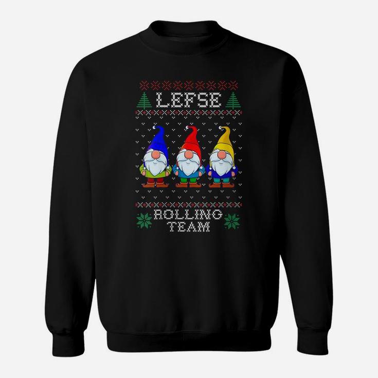Womens Lefse Rolling Team, Christmas Baking Tomte Gnome Xmas Women Sweatshirt