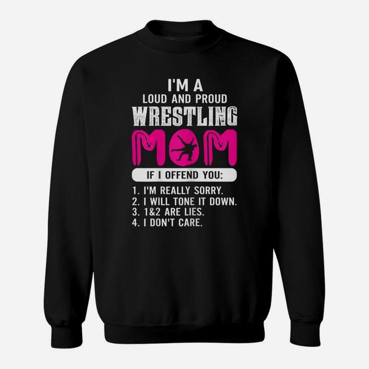 Womens Loud And Proud Wrestling Mom Shirt Wrestling Mom Gift Sweatshirt