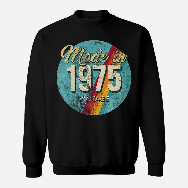 Womens Made In 1975 Vintage 45Th Birthday Retro Throwback C1 Sweatshirt
