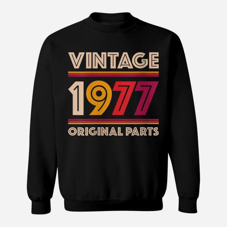 Womens Made In 1977  42 Years Old Gift Vintage 42Nd Birthday Sweatshirt