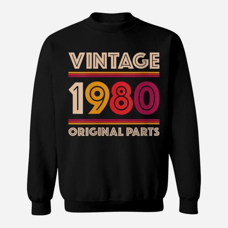 Womens Made In 1980  39 Years Old Gift Vintage 39Th Birthday Sweatshirt
