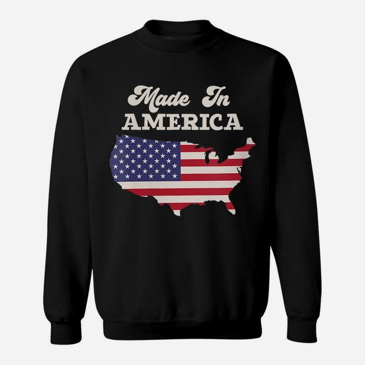 Womens Made In America Vintage Country Usa Sweatshirt