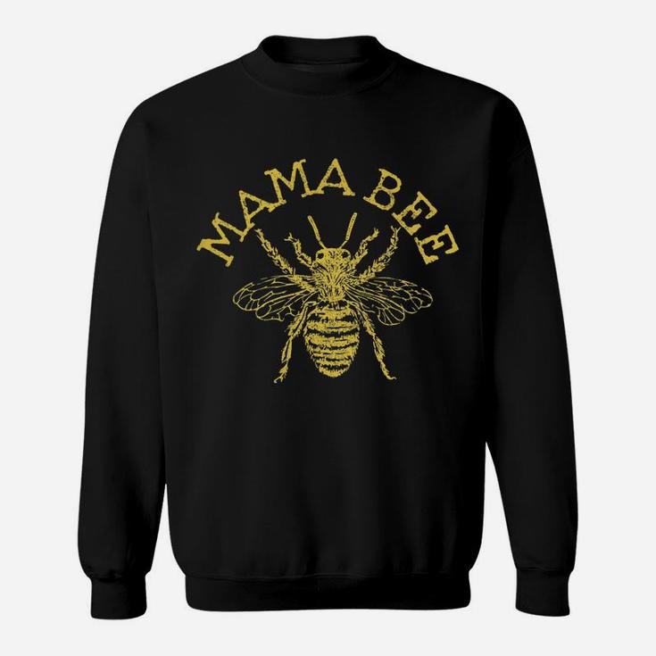 Womens Mama Bee Cute Funny Beekeeper Mother's Day Bee Lover Gift Sweatshirt