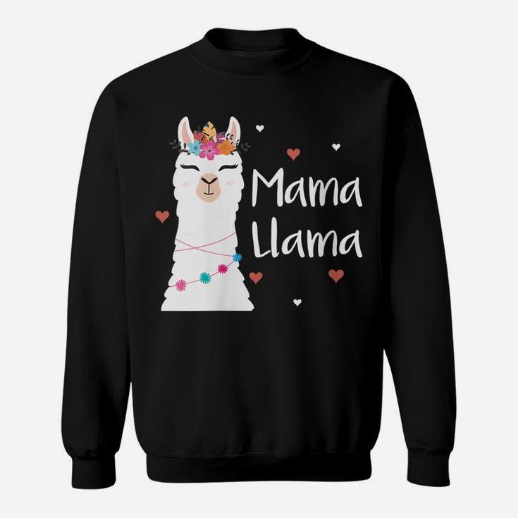 Womens Mama Llama Cute Llamas Mom Womens Mothers Day Gift Sweatshirt