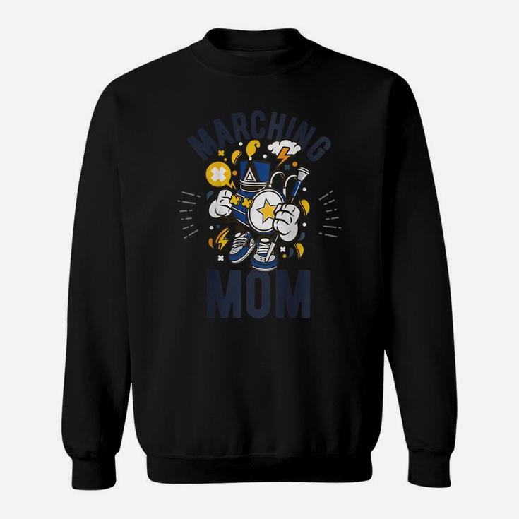 Womens Marching Band Proud Mom Band Season Gift Raglan Baseball Tee Sweatshirt