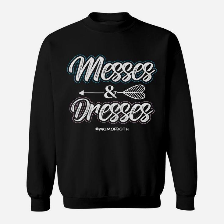 Womens Messes And Dresses Mom Of Both Proud Mother Apparel Sweatshirt
