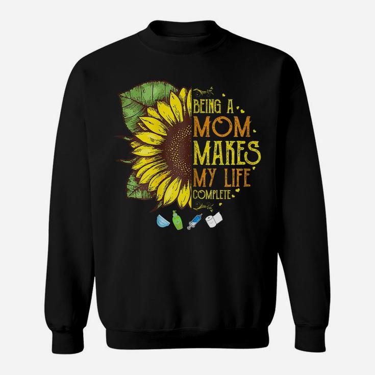 Womens Mothers Day New Mom Shirt Plus Size Floral Flower Graphic Sweatshirt