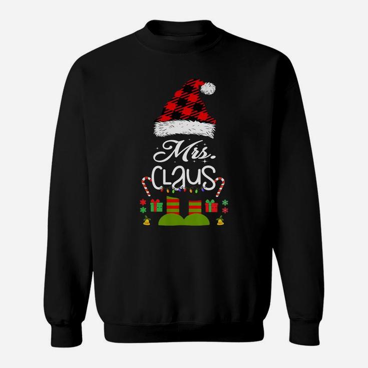 Womens Mrs-Claus Matching-Couple-Husband-Wife His-&-Her Christmas Sweatshirt