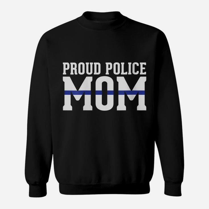 Womens Police Mom - Proud Cop Officer Leo Parent Sweatshirt
