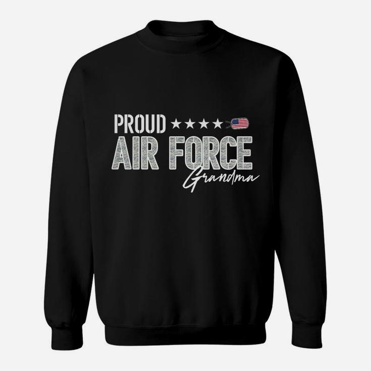 Womens Proud Air Force Grandma For Grandmothers Of Airmen And Vets Sweatshirt