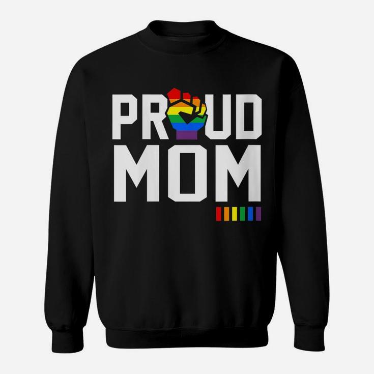 Womens Proud Mom Gay Pride Month Lgbt Sweatshirt
