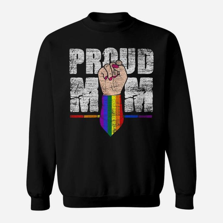 Womens Proud Mom - Gay Pride Month Mother Day Lgbt Sweatshirt