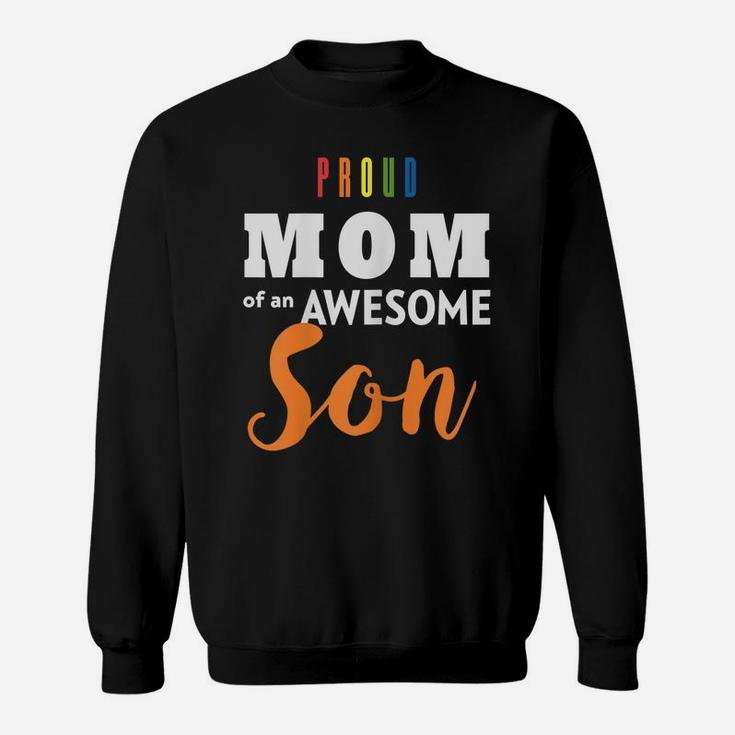 Womens Proud Mom Mothers Day Shirt, Gay Pride Lgbt Sweatshirt