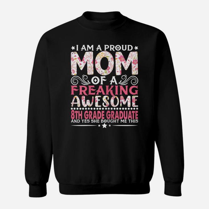 Womens Proud Mom Of 8Th Grade Graduate Mother's Day Mama Sweatshirt