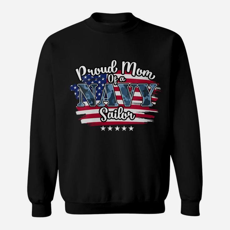 Womens Proud Mom Of A Navy Sailor Sweatshirt