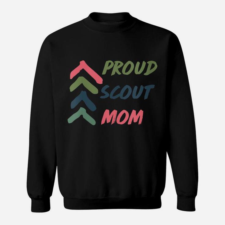 Womens Proud Scout Mom Arrows Mother Mama Scouting Gear Sweatshirt