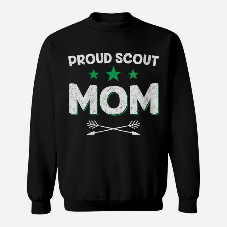 Womens Proud Scout Mom - Scouting Camping Mothers Day Funny Gift Sweatshirt