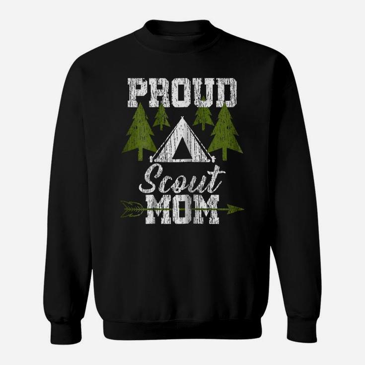 Womens Proud Scout Mom  - Scouting Mother Shirt Gift Sweatshirt