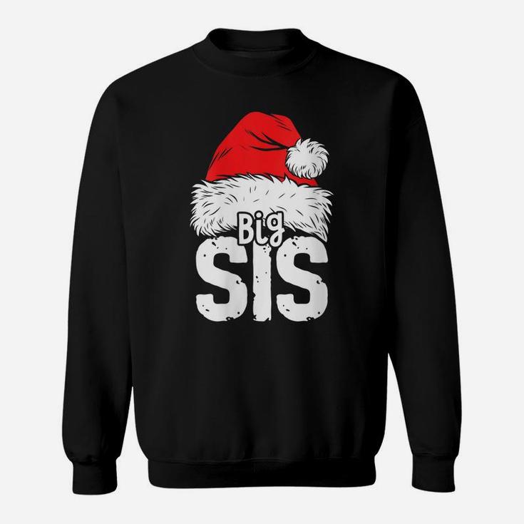 Womens Sister Big Santa Christmas Family Matching Pajamas Xmas Sweatshirt