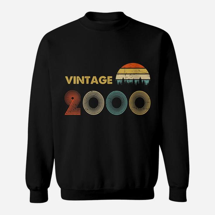Womens Vintage 2000 Made In 2000 19Th Birthday 19 Years Old Gift Sweatshirt