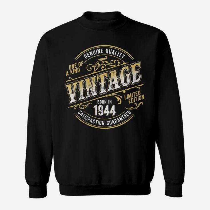 Womens Vintage Living Legend Made In 1944 Classic 77Th Birthday Sweatshirt