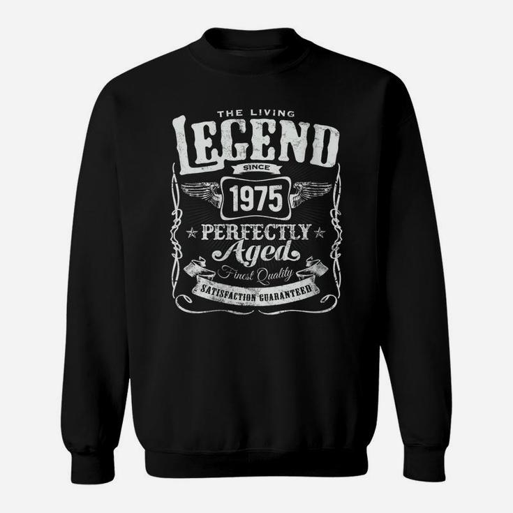Womens Vintage Made In 1975 Living Legend 46Th Birthday Sweatshirt