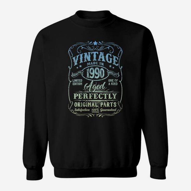 Womens Vintage Made In 1990 Retro Classic 31St Birthday Party Sweatshirt