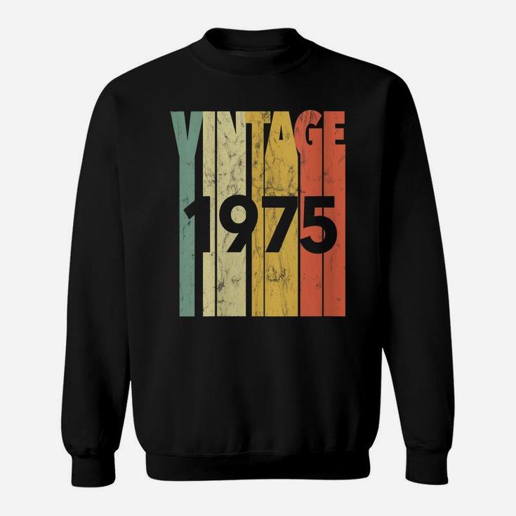 Womens Vintage Retro Made In 1975 Classic 46Th Birthday Sweatshirt