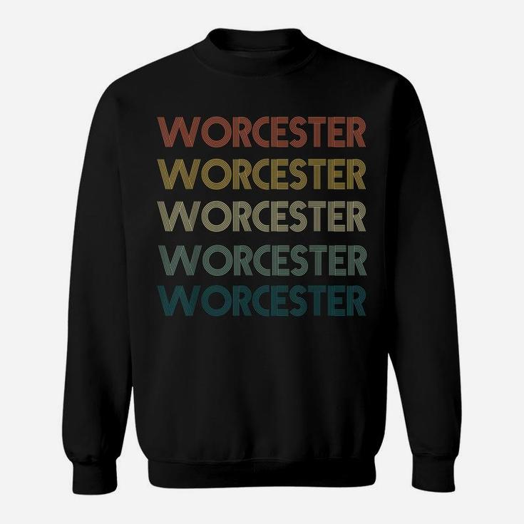 Worcester Massachusetts Pride Vintage State Ma Retro 70S Sweatshirt