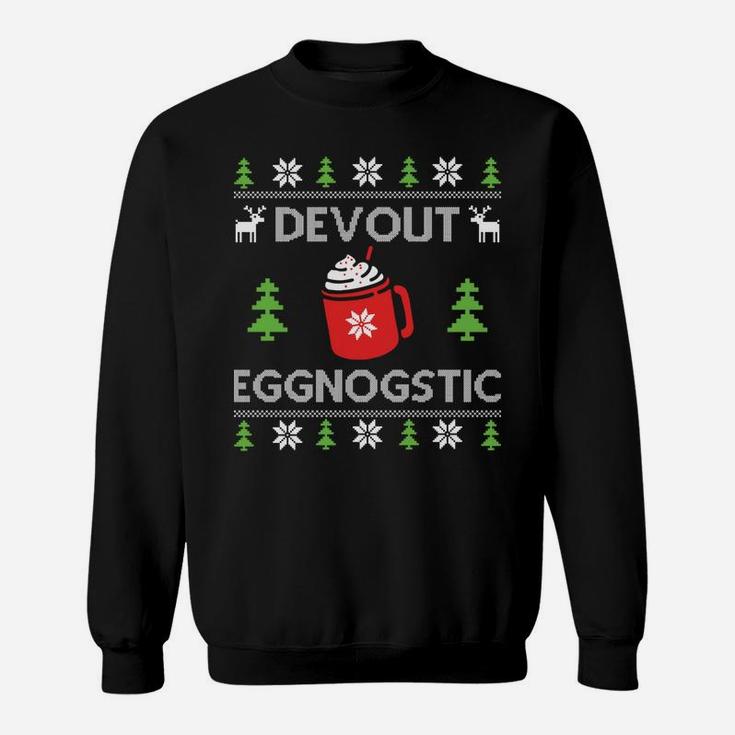 Xmas Devout Eggnogstic Eggnog Ugly Christmas Sweater Sweatshirt