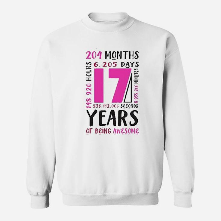 17Th Birthday Girls Gifts 17 Year Old Daughter Sweatshirt