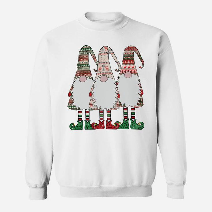 3 Nordic Gnomes Winter Christmas Swedish Tomte Nisse Sweatshirt Sweatshirt