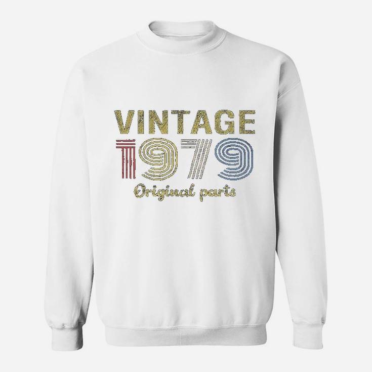 42Nd Birthday Gift  Retro Birthday  Vintage 1979 Original Parts Sweatshirt