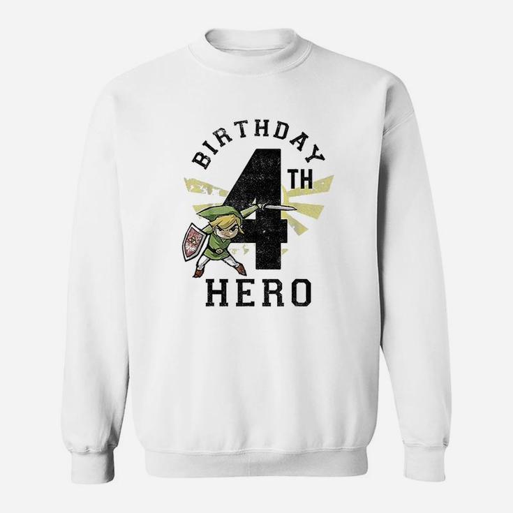 4Th Birthday Hero Sweatshirt
