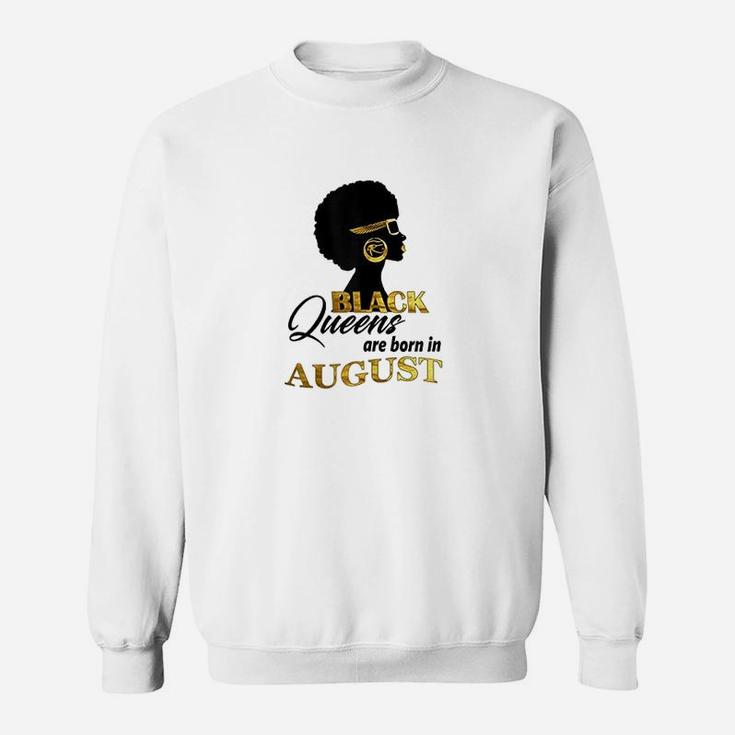 African American Black Queens Are Born In August Sweatshirt