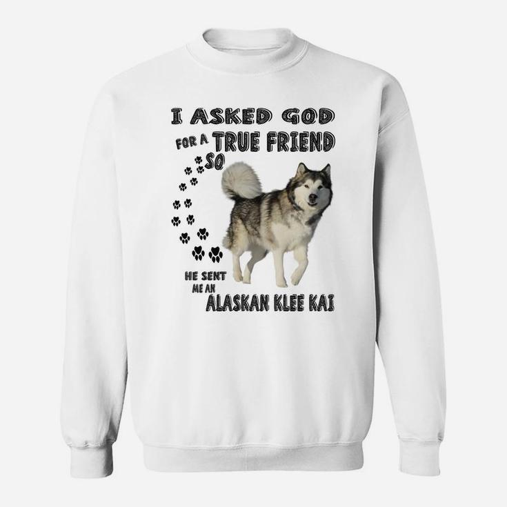 Alaskan Klee Kai Quote Mom Dad Costume, Cute Mini Husky Dog Sweatshirt