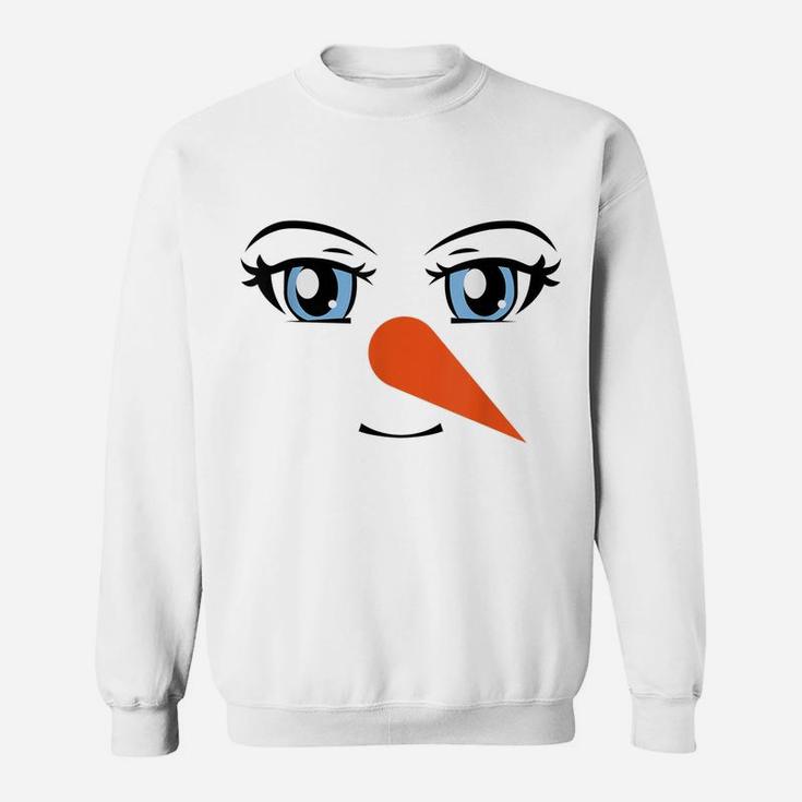Anime Cute Snowman Girl Funny Christmas Costume Sweatshirt