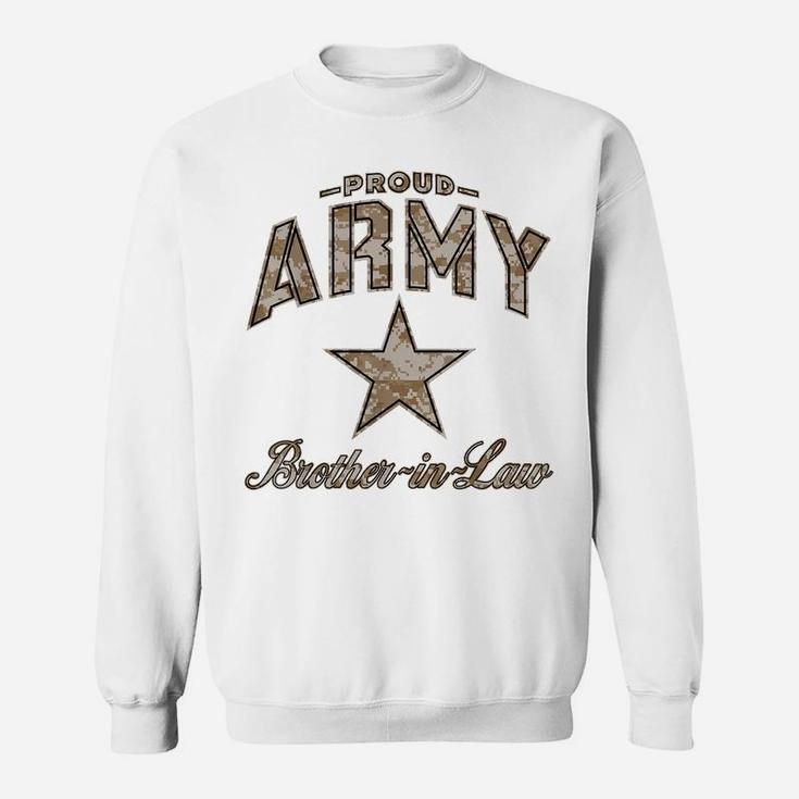 Army Brother-In-Law Shirts For Men And Boys Camo Sweatshirt