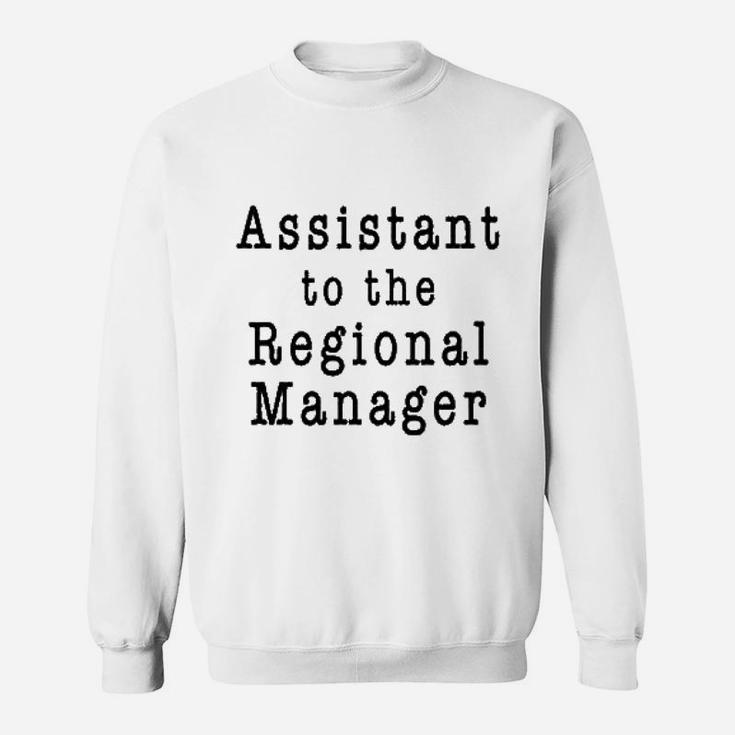 Assistant To The Regional Manager Funny Tv Costume Gray L Graphic Sweatshirt