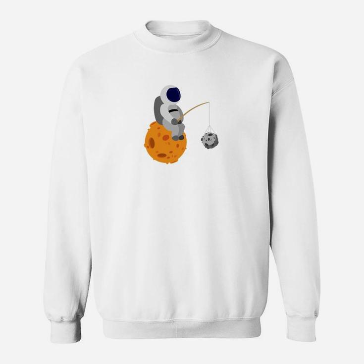 Astronauter Beim Angeln Sweatshirt