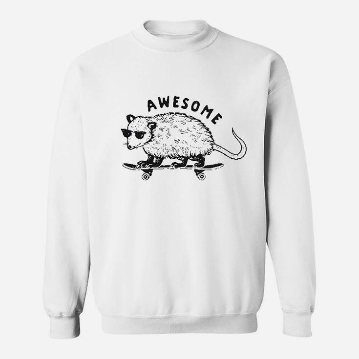 Awesome Possum Funny Cool 90S Retro Animal Lover Graphic Sweatshirt