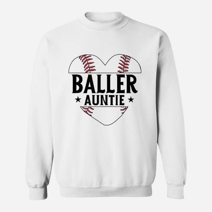 Baseball Baller Auntie Sweatshirt