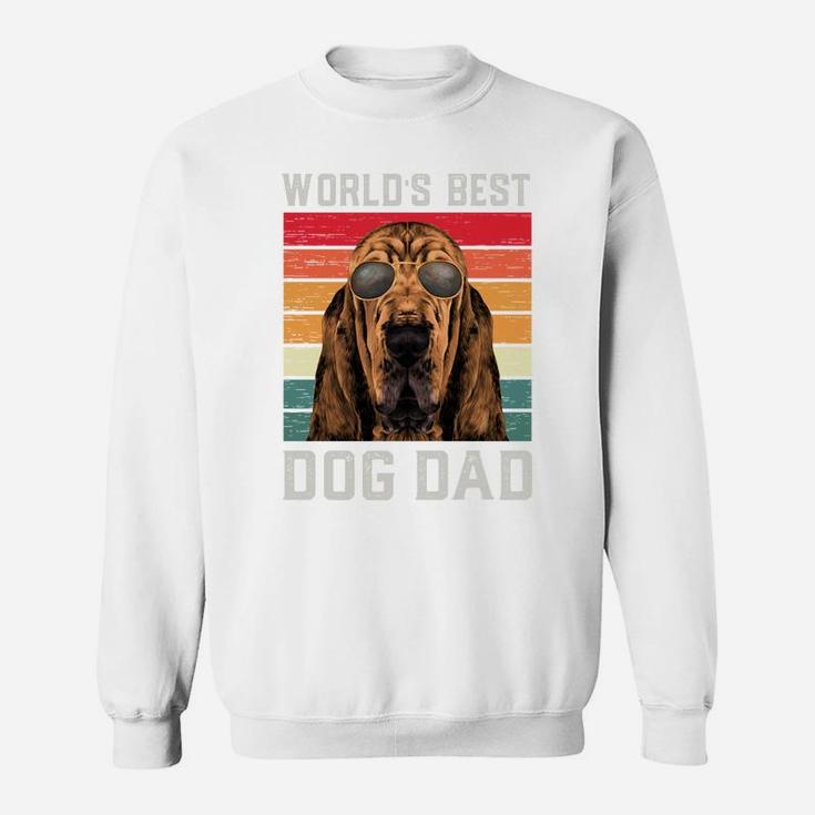 Best Dog Dad Vintage Bloodhound Sweatshirt Sweatshirt