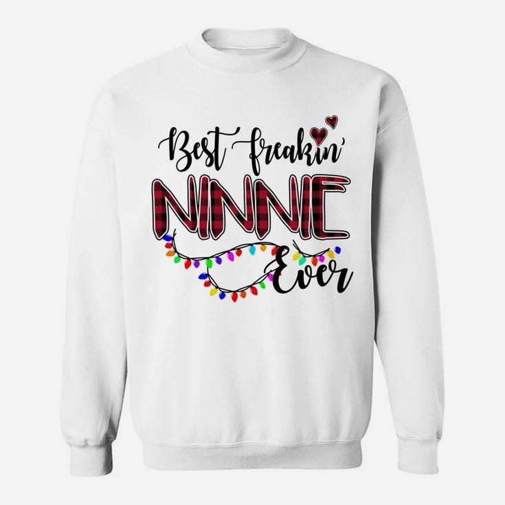Best Freakin' Ninnie Ever Christmas - Grandma Gift Sweatshirt
