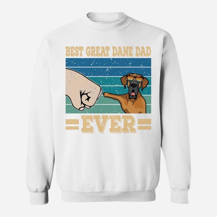 Best Great Dane Dad Funny Dog Sunglasses Vintage Great Dane Sweatshirt Sweatshirt