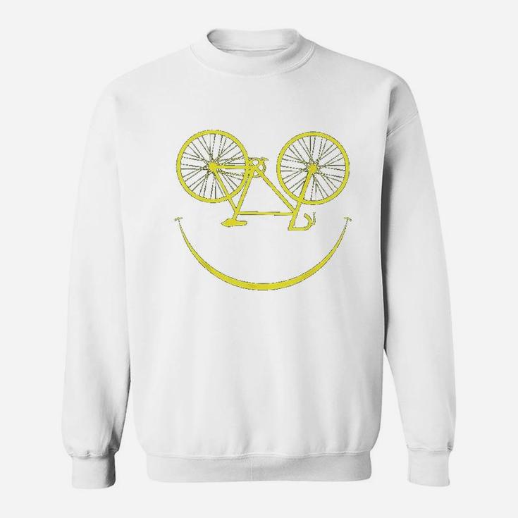 Bicycle Smiley Face Smiling Smile Cycling Bike Sweatshirt