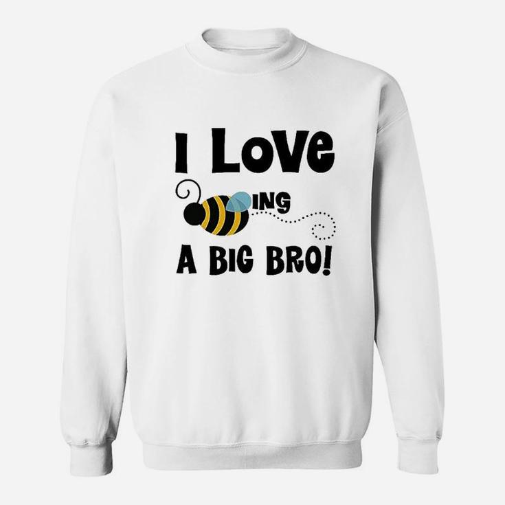 Big Bro Boys Brother Announcement Bee Sweatshirt