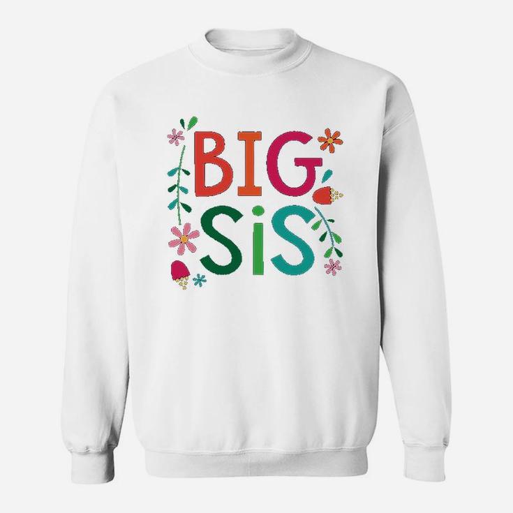 Big Sis Girls Cute Sister Announcement Gift Sweatshirt