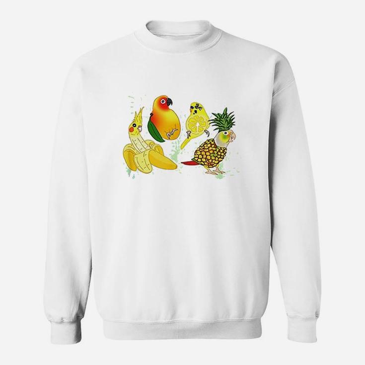 Birb Fruit Doodles Sweatshirt